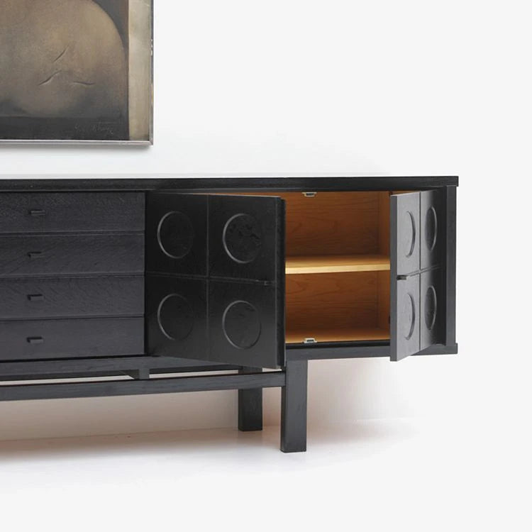 Stylish Ash Wood TV Cabinet with Modern Design and Ample Storage hsxz-2192