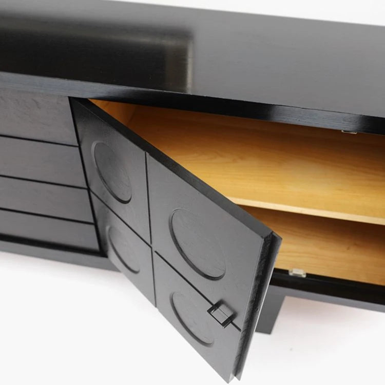 Stylish Ash Wood TV Cabinet with Modern Design and Ample Storage hsxz-2192