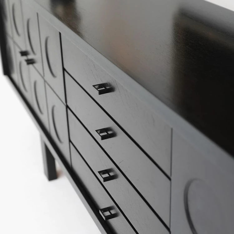 Stylish Ash Wood TV Cabinet with Modern Design and Ample Storage hsxz-2192