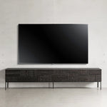 Stylish Teak and Metal TV Cabinet with Unique Design – Perfect for Modern Living Spaces hsxz-2194