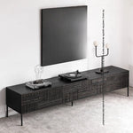 Stylish Teak and Metal TV Cabinet with Unique Design – Perfect for Modern Living Spaces hsxz-2194
