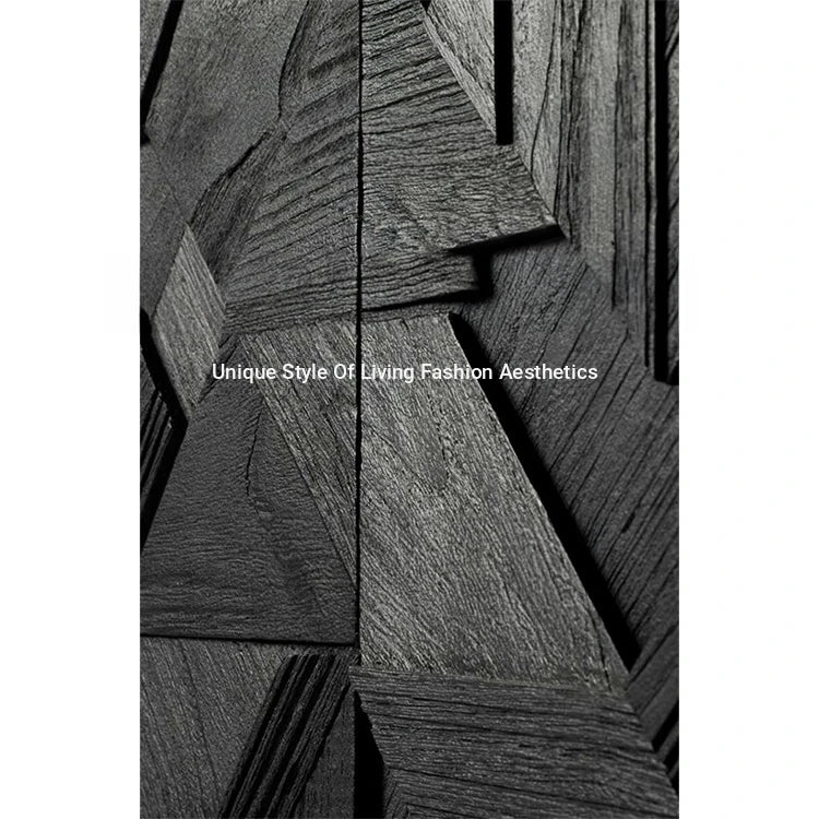 Stylish Teak TV Cabinet with Multi-layer Board and Carbon Steel Legs - Modern Home Entertainment Center hsxz-2195