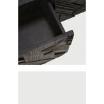 Stylish Teak TV Cabinet with Multi-layer Board and Carbon Steel Legs - Modern Home Entertainment Center hsxz-2195