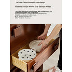 Stylish Multi-Layer Board Cabinet with Modern Drawer Design for Chic Home Storage hsxz-2198