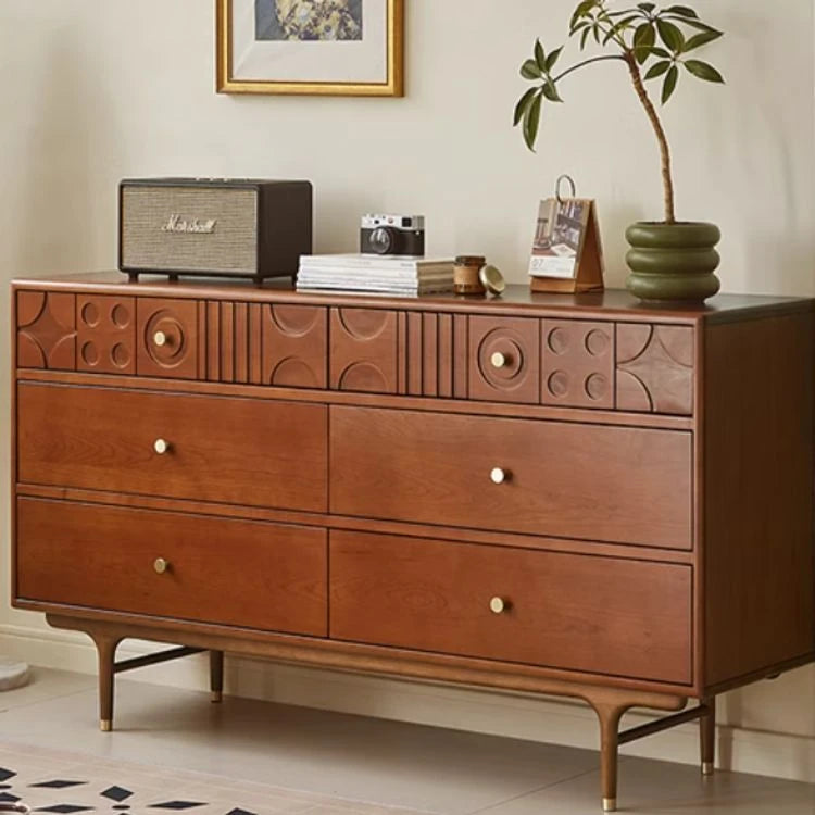 Elegant Cherry Wood Cabinet with Multi-Layer Board and Tung Wood Finish - Stylish Storage Solution for Modern Homes hsxz-2200
