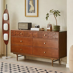 Elegant Cherry Wood Cabinet with Multi-Layer Board and Tung Wood Finish - Stylish Storage Solution for Modern Homes hsxz-2200