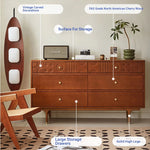 Elegant Cherry Wood Cabinet with Multi-Layer Board and Tung Wood Finish - Stylish Storage Solution for Modern Homes hsxz-2200