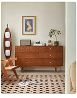 Elegant Cherry Wood Cabinet with Multi-Layer Board and Tung Wood Finish - Stylish Storage Solution for Modern Homes hsxz-2200