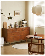 Elegant Cherry Wood Cabinet with Multi-Layer Board and Tung Wood Finish - Stylish Storage Solution for Modern Homes hsxz-2200