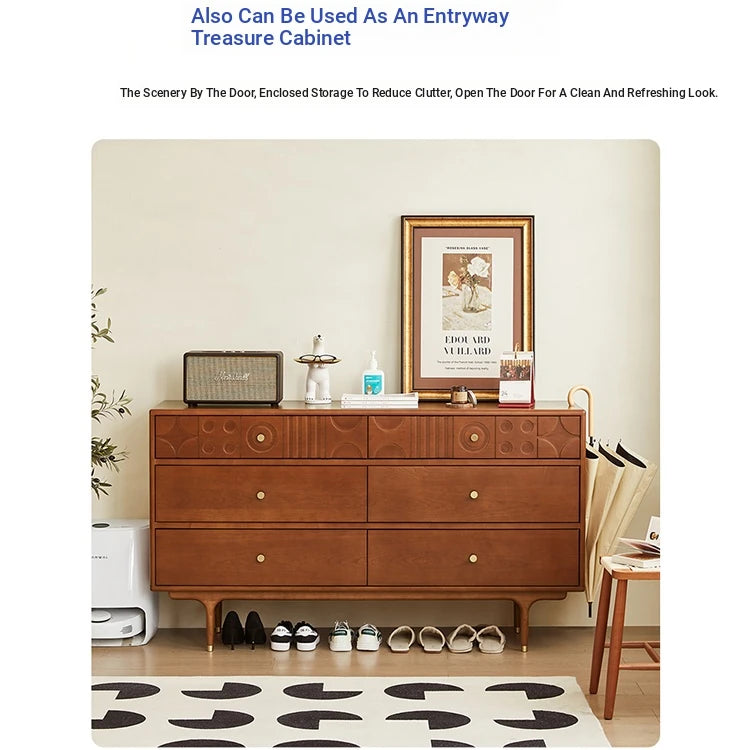 Elegant Cherry Wood Cabinet with Multi-Layer Board and Tung Wood Finish - Stylish Storage Solution for Modern Homes hsxz-2200