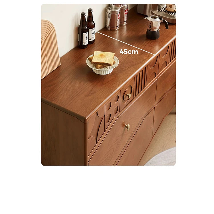 Elegant Cherry Wood Cabinet with Multi-Layer Board and Tung Wood Finish - Stylish Storage Solution for Modern Homes hsxz-2200