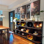 Stylish Red Oak Multi-Layer Board Cabinet - Modern Storage Solution for Home & Office hsxz-2202