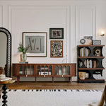 Stylish Red Oak Multi-Layer Board Cabinet - Modern Storage Solution for Home & Office hsxz-2202
