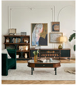 Stylish Red Oak Multi-Layer Board Cabinet - Modern Storage Solution for Home & Office hsxz-2202