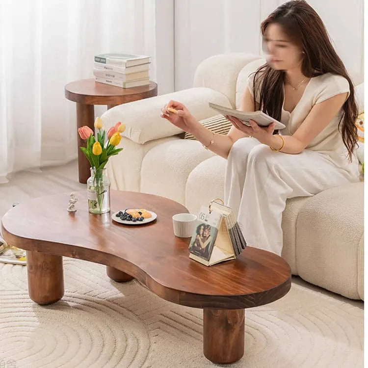 Stylish Pine Wood Tea Table – Modern Elegance for Your Living Room hsyj-2278