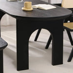 Sleek Black Pine Wood Dining Table for Modern Homes hsyj-2281