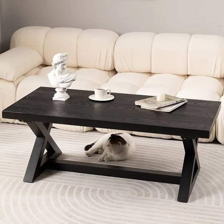 Sleek Solid Wood Tea Table - Modern Design for Elegant Living Spaces hsyj-2282