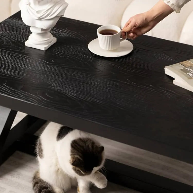 Sleek Solid Wood Tea Table - Modern Design for Elegant Living Spaces hsyj-2282