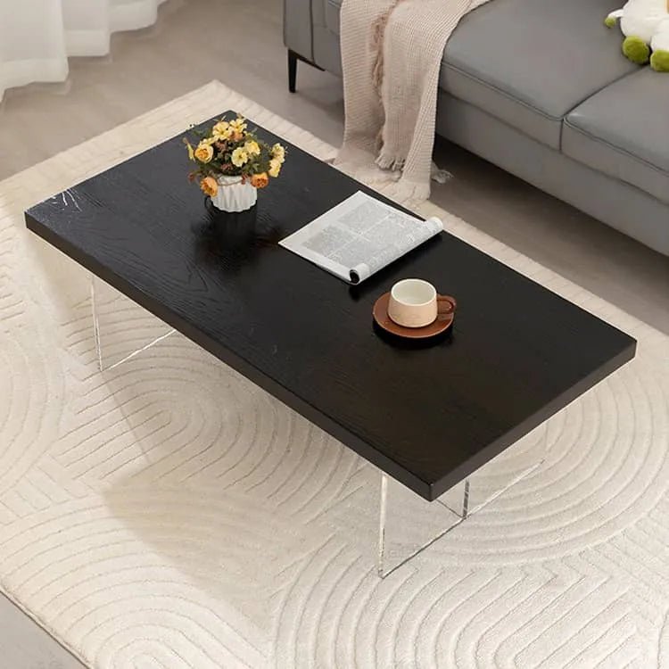 Modern Solid Wood & Acrylic Tea Table for Stylish Living Rooms hsyj-2283