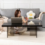 Modern Solid Wood & Acrylic Tea Table for Stylish Living Rooms hsyj-2283