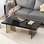 Modern Solid Wood & Acrylic Tea Table for Stylish Living Rooms hsyj-2283