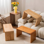 Versatile Pine and Oak Wood Tea Table - Elegant and Functional Design hsyj-2285