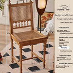 Elegant Ash Wood Chair with Rattan Weaving - Timeless Design for Your Home hsysg-4967