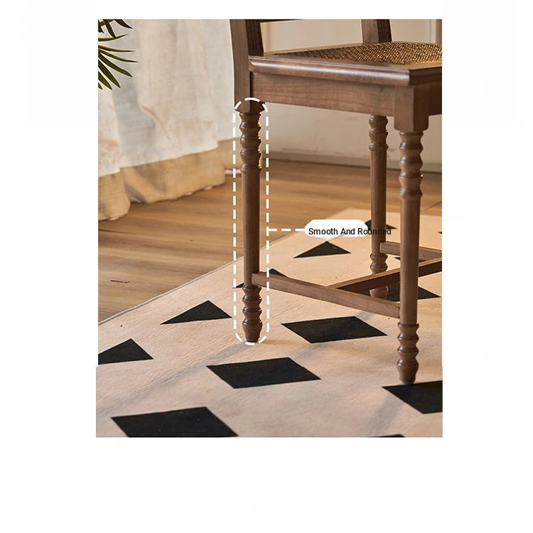 Elegant Ash Wood Chair with Rattan Weaving - Timeless Design for Your Home hsysg-4967