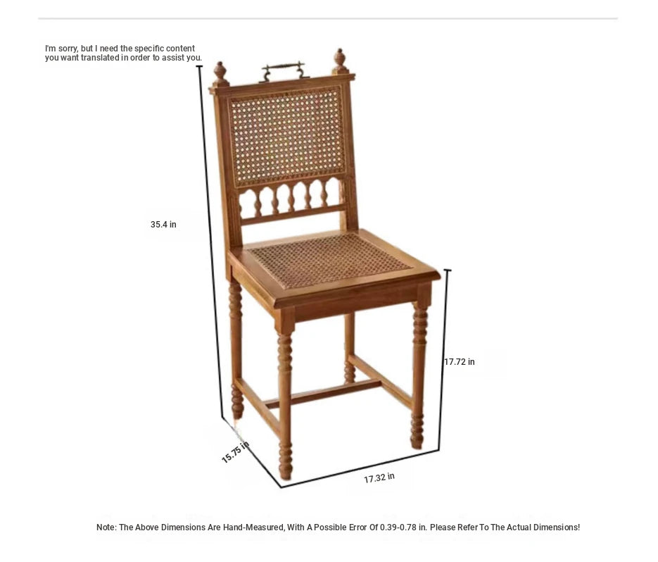 Elegant Ash Wood Chair with Rattan Weaving - Timeless Design for Your Home hsysg-4967