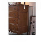 Elegant Ash Wood Multi-Layer Cabinet with 4 Drawers – Timeless Storage Solution for Your Home hsysg-4968
