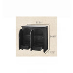 Elegant Ash Wood Multi-Layer Cabinet with Arch Design – Perfect for Modern Home Décor hsysg-4969