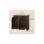 Elegant Ash Wood Multi-Layer Cabinet with Arch Design – Perfect for Modern Home Décor hsysg-4969
