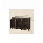 Elegant Ash Wood Multi-Layer Cabinet with Arch Design – Perfect for Modern Home Décor hsysg-4969
