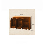 Elegant Ash Wood Multi-Layer Cabinet with Arch Design – Perfect for Modern Home Décor hsysg-4969