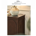 Elegant Ash Wood Multi-Layer Cabinet with Arch Design – Perfect for Modern Home Décor hsysg-4969