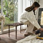 Elegant Ash Wood and Synthetic Leather Stool – Stylish Woven Design for Modern Interiors hsysg-4970