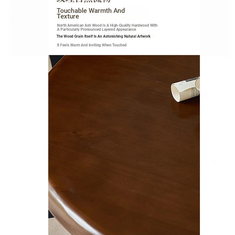 Stylish Round Ash Wood Tea Table with Unique Ball Legs – Perfect Living Room Centerpiece hsysg-4971