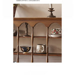 Elegant Ash Wood Storage Rack – Stylish Display Shelves for Kitchen or Living Room Décor hsysg-4977
