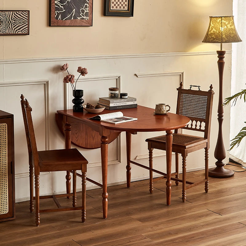 Elegant Ash Wood Dining Table - Classic Design for Cozy Living Spaces hsysg-4978