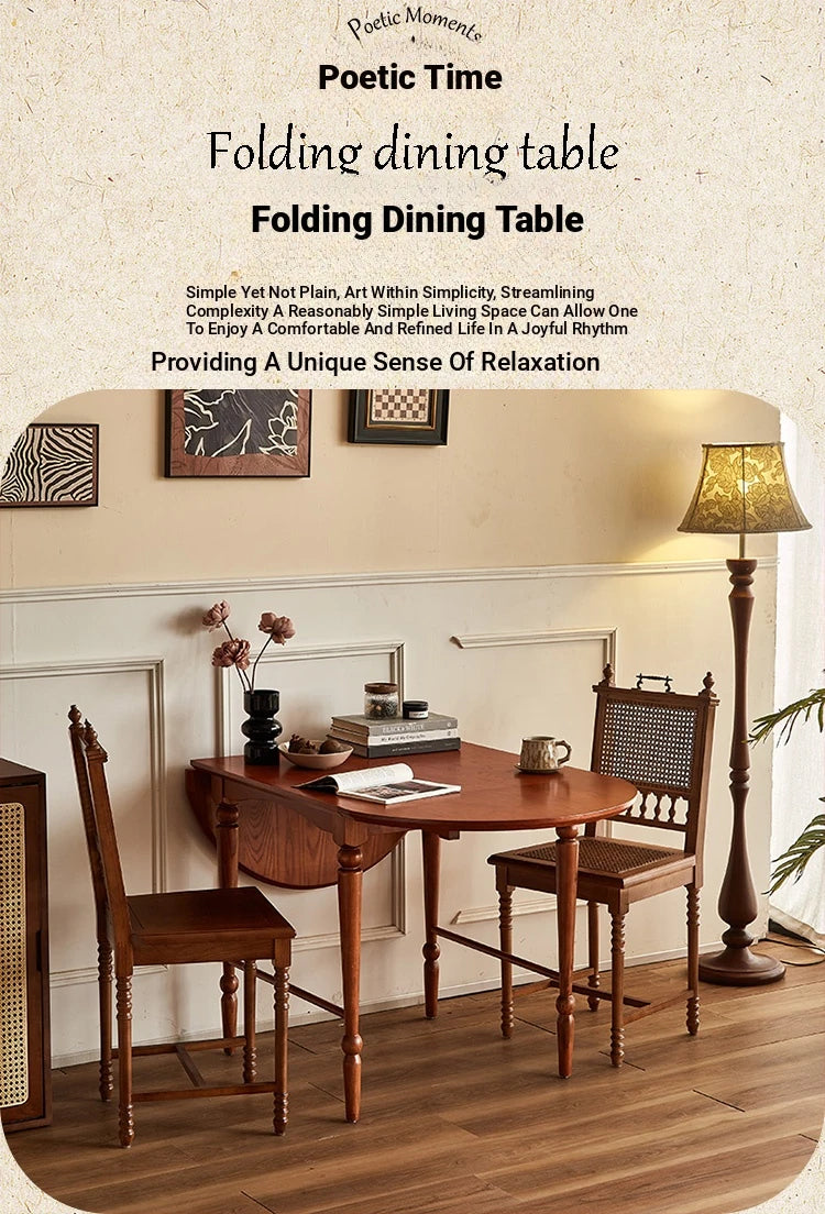 Elegant Ash Wood Dining Table - Classic Design for Cozy Living Spaces hsysg-4978