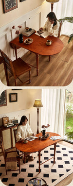 Elegant Ash Wood Dining Table - Classic Design for Cozy Living Spaces hsysg-4978