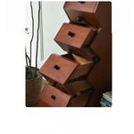 Stylish Ash Wood Multi-Layer Board Cabinet with Unique Zigzag Design - Modern Storage Solution for Any Room hsysg-4979