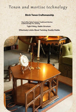 Elegant Hexagonal Ash Wood Tea Table - Unique Design for Stylish Living Spaces hsysg-4980