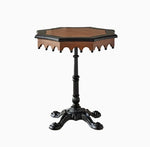 Elegant Ash Wood Table with Intricate Detailing for Living Room or Study hsysg-4982