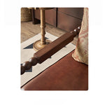 Stylish Ash Wood Chair with PU Leather and Cotton-Ramie Cushion - Perfect for Modern Living Spaces hsysg-4983