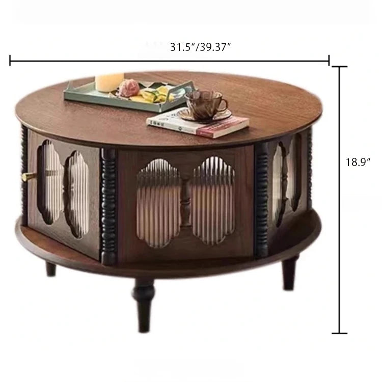 Stylish Ash Wood and Glass Coffee Table with Elegant Design for Modern Living Rooms hsysg-4984
