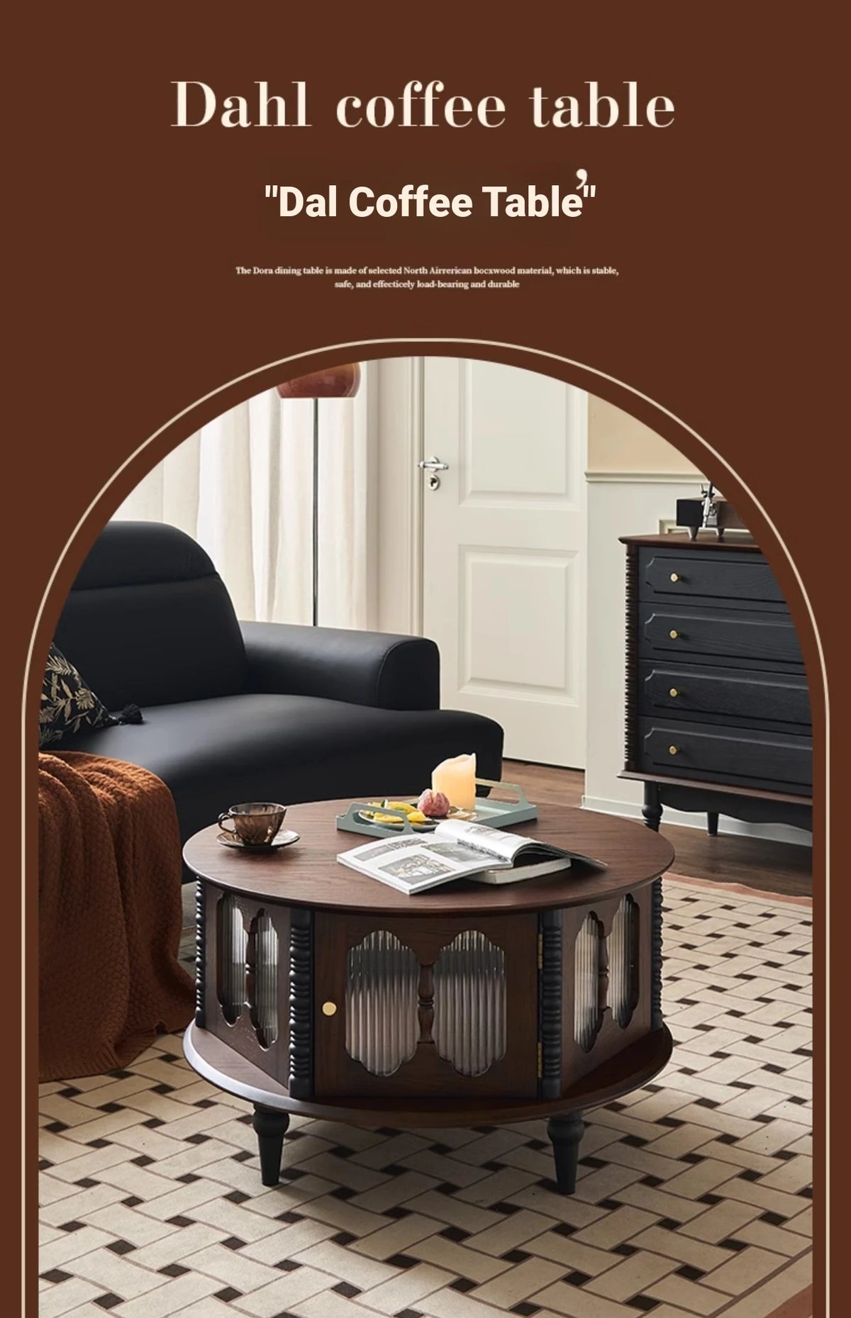 Stylish Ash Wood and Glass Coffee Table with Elegant Design for Modern Living Rooms hsysg-4984
