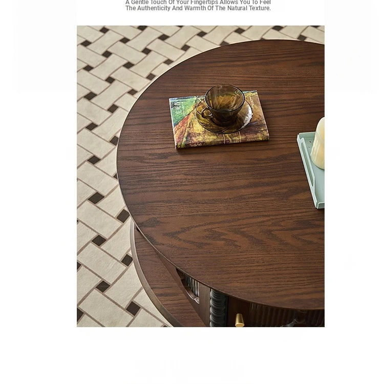 Stylish Ash Wood and Glass Coffee Table with Elegant Design for Modern Living Rooms hsysg-4984