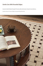 Stylish Ash Wood and Glass Coffee Table with Elegant Design for Modern Living Rooms hsysg-4984