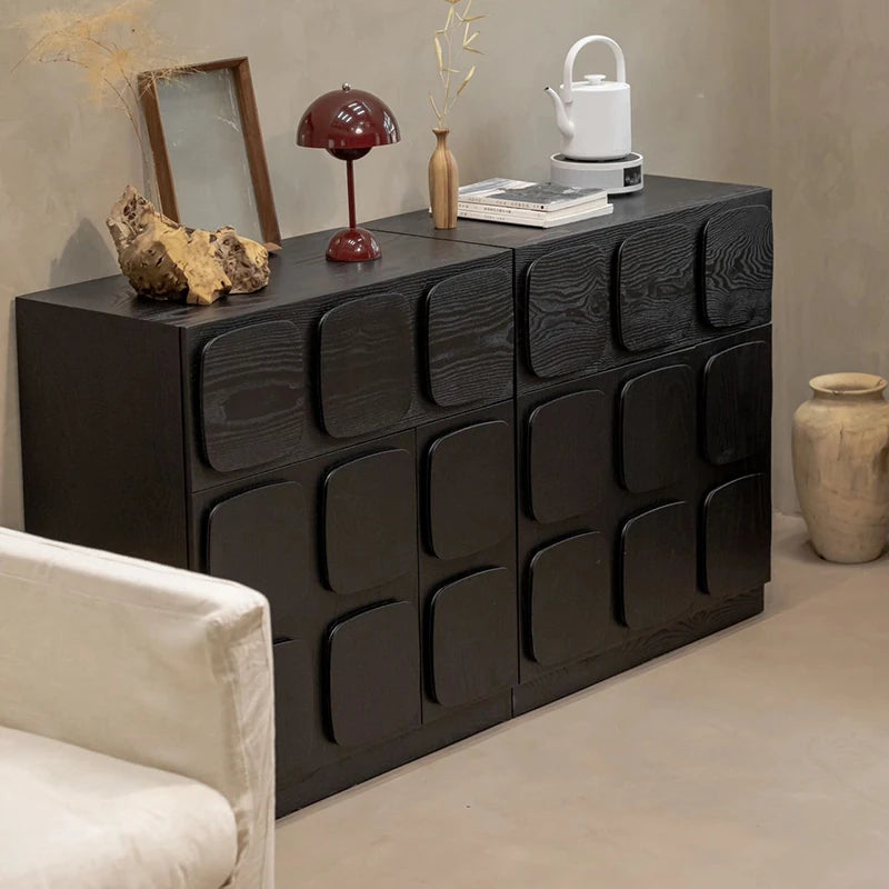 Stylish Ash Wood Multi-layer Cabinet for Modern Home Decor hsysg-4985